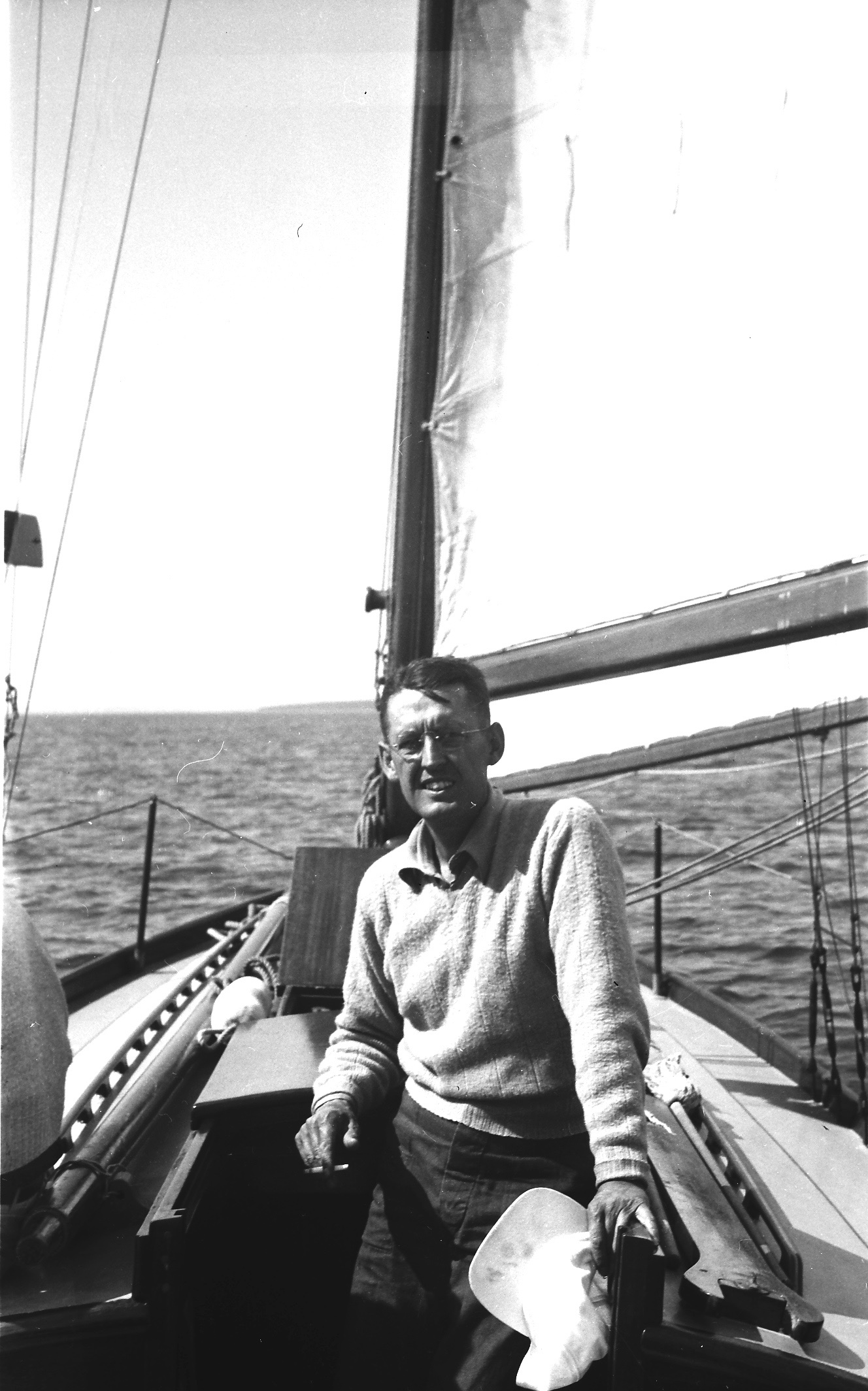 Richard Hamilton on Sailboat